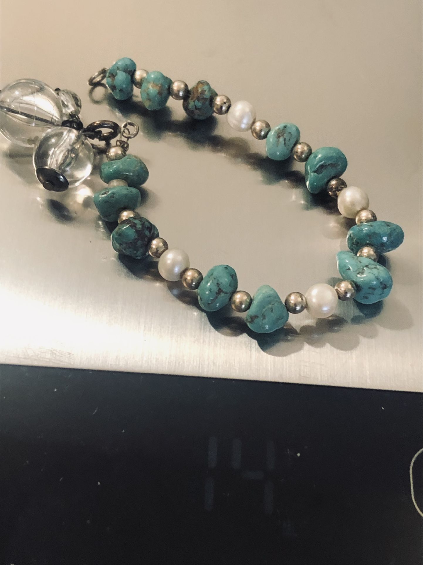 Vintage Sterling With Turquoise Bracelet