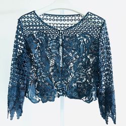 Lace Cotton Cardigan