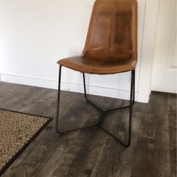 Leather West Elm Chair