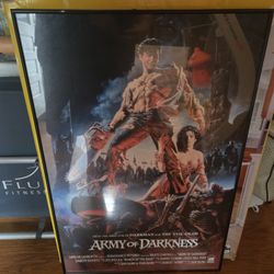 Vintage Army Of Darkness 1993 Movie Poster Framed