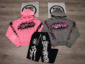 Selling Hellstar pnats and hoodie all sizes S and authentic