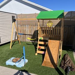 Wooden Swing Set 