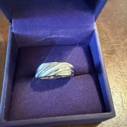 Wedding Band for Men 10k White Gold