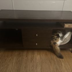 Sturdy dark Wood Console 