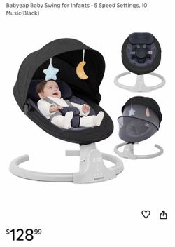 Brand new baby swing all ready assembled