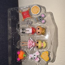 RaRE Mini Prince Handsome And Cinder Slippers Lalaloopsy Dolls Opened Box