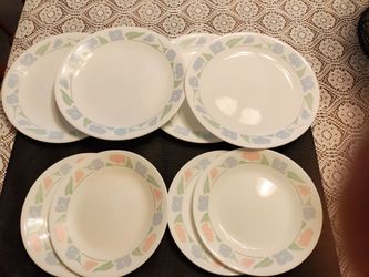 Mixed Corelle plates