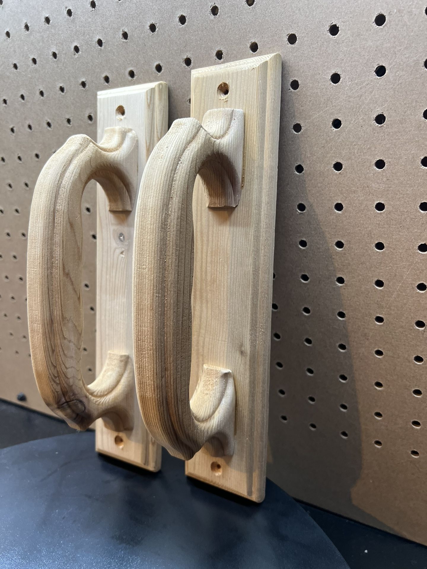 Handcrafted Pine Sauna Door Handles/CNC machine β Solid Wood Pulls, Set of 2