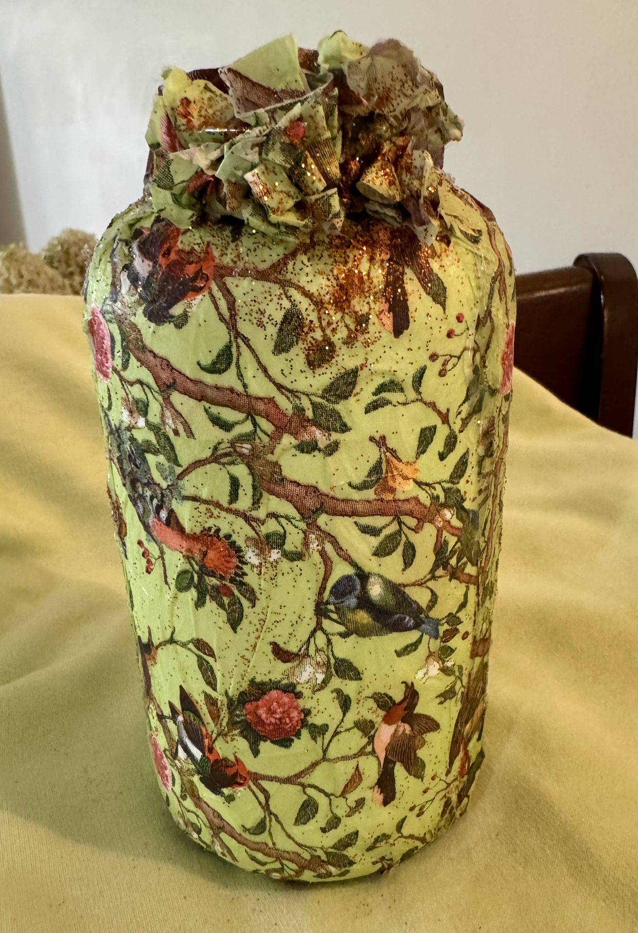Beautiful Handcrafted Decoupage Table Decor