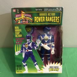 KARATE ACTION POWER RANGERS - KARATE CHOPPIN' BILLY BLUE Ranger - 1994 Bandai 