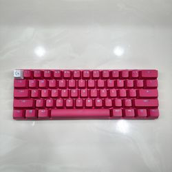 Logitech G Pro X 60 Lightspeed Gaming Keyboard Wireless in Pink With USB Dongle