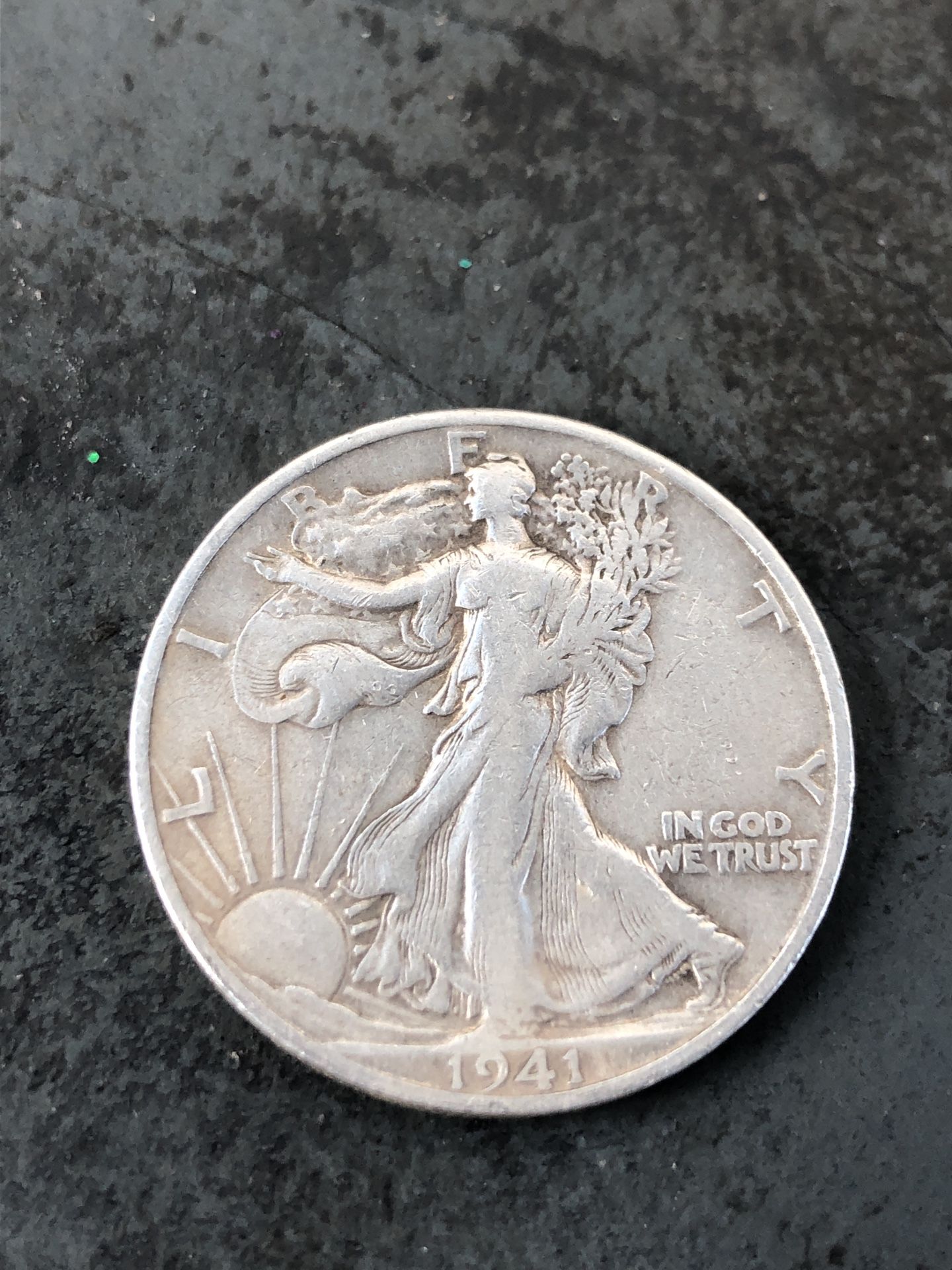 1941 S Walking Liberty Silver Half Dollars Very Good Shape 