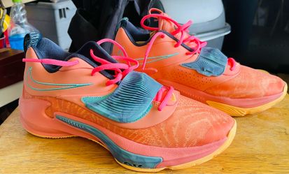 NIKE ZOOM FREAK 3 STAY FREAKY BASKETBALL SHOES ORANGE RARE DA0694-600 (SIZE 10)