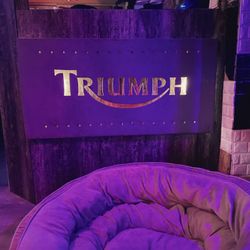 Plasma Cut Steel Triumph Motorcycles Sign 