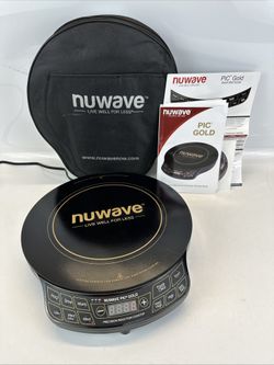 Nuwave PIC GOLD Precision Portable Induction Cooktop Model 30211 BQ W/Carry Case