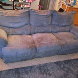 Grey Couch Recliner