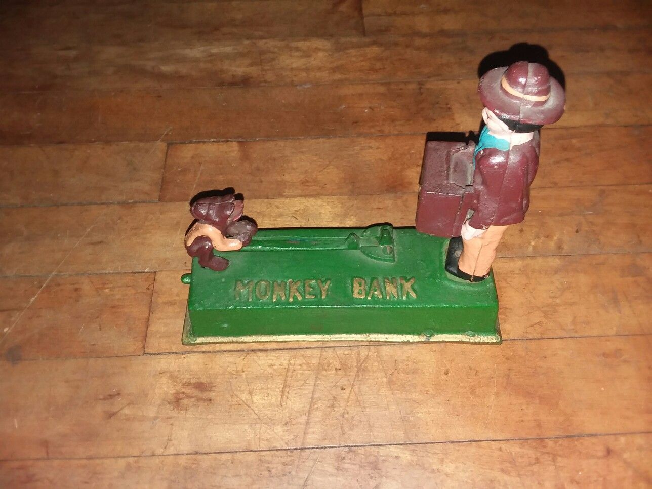 Cast iron mechanical bank