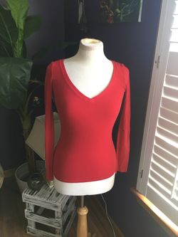 Express size small red long sleeve shirt