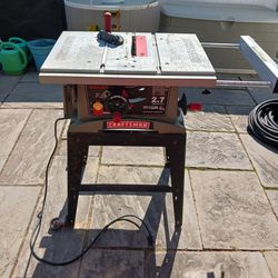 10 inch Table Saw 2.7 HP Craftsman