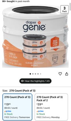 Diaper Genie Refill Bags 3-Pack