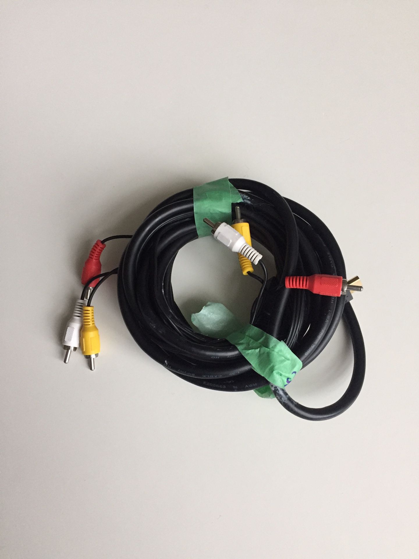 For your television! Package: HDMI cable and regular 3 color cable - to mostly efficient connecting your TV to multiple devices. Barely used. Like ne