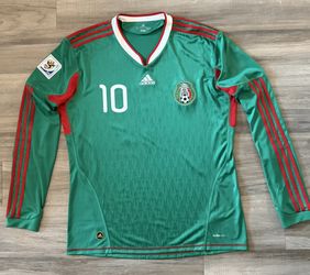 AUTHENTIC Adidas Mexico Cuauhtémoc Blanco Long Sleeve Jersey Size XL