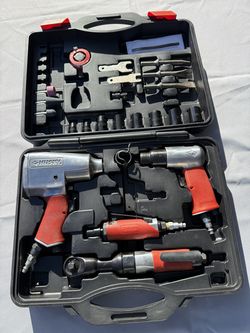 Husky 4-Piece Pneumatic Air Tool Kit with Case & Accessories
