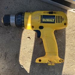 The item is a DEWALT DW953 12V 3/8" Cordless Drill Driver. 
