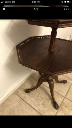 Wood antique table