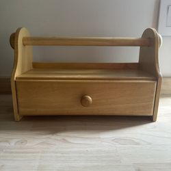 Wood Paper Towel Holder 
