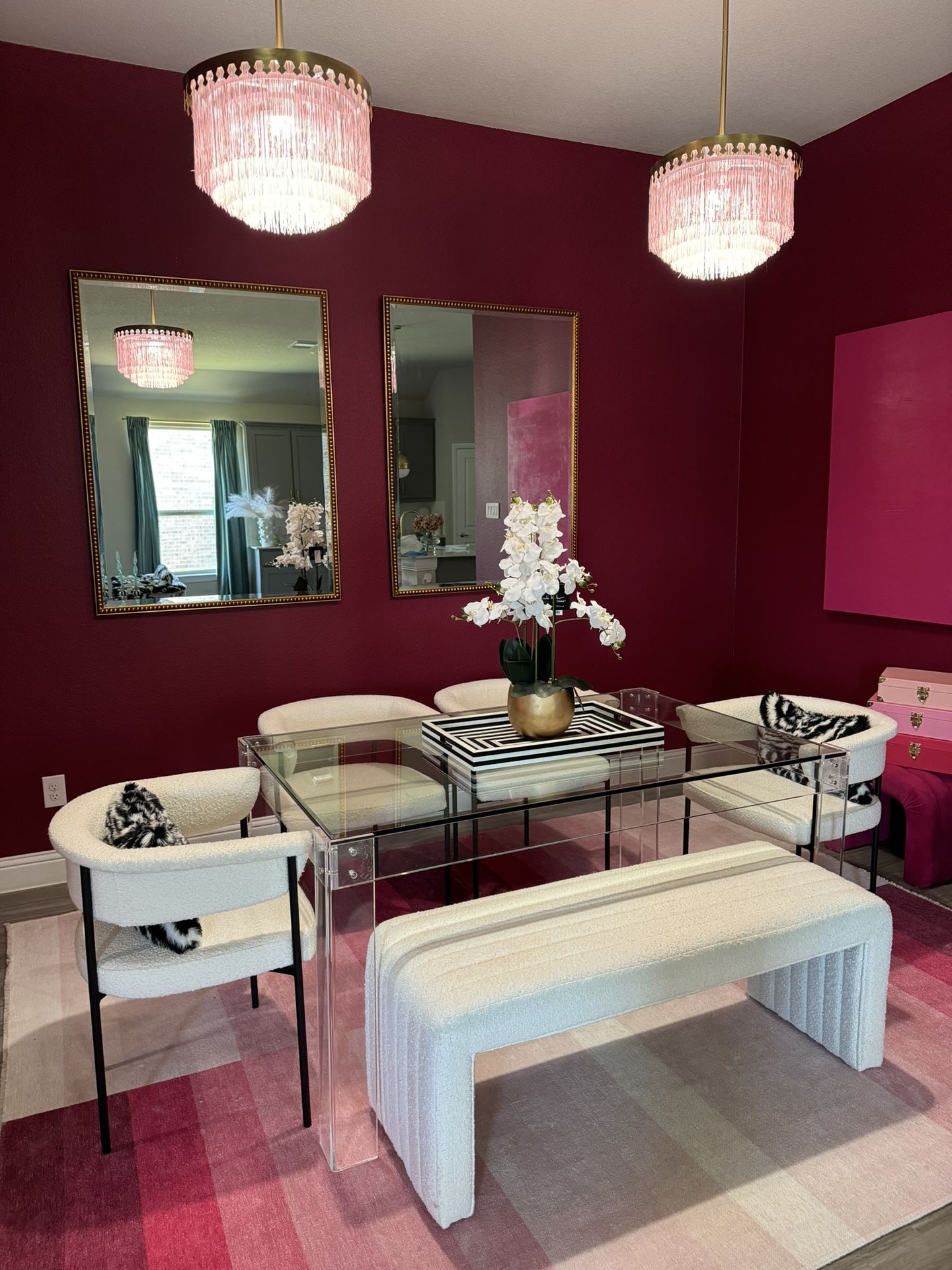 Acrylic Dining Table 