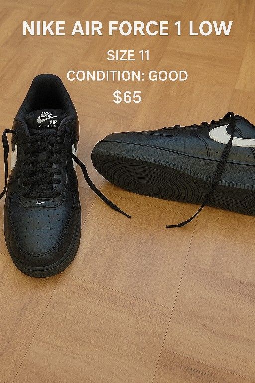 Nike Air Force 1 Low - Black/White