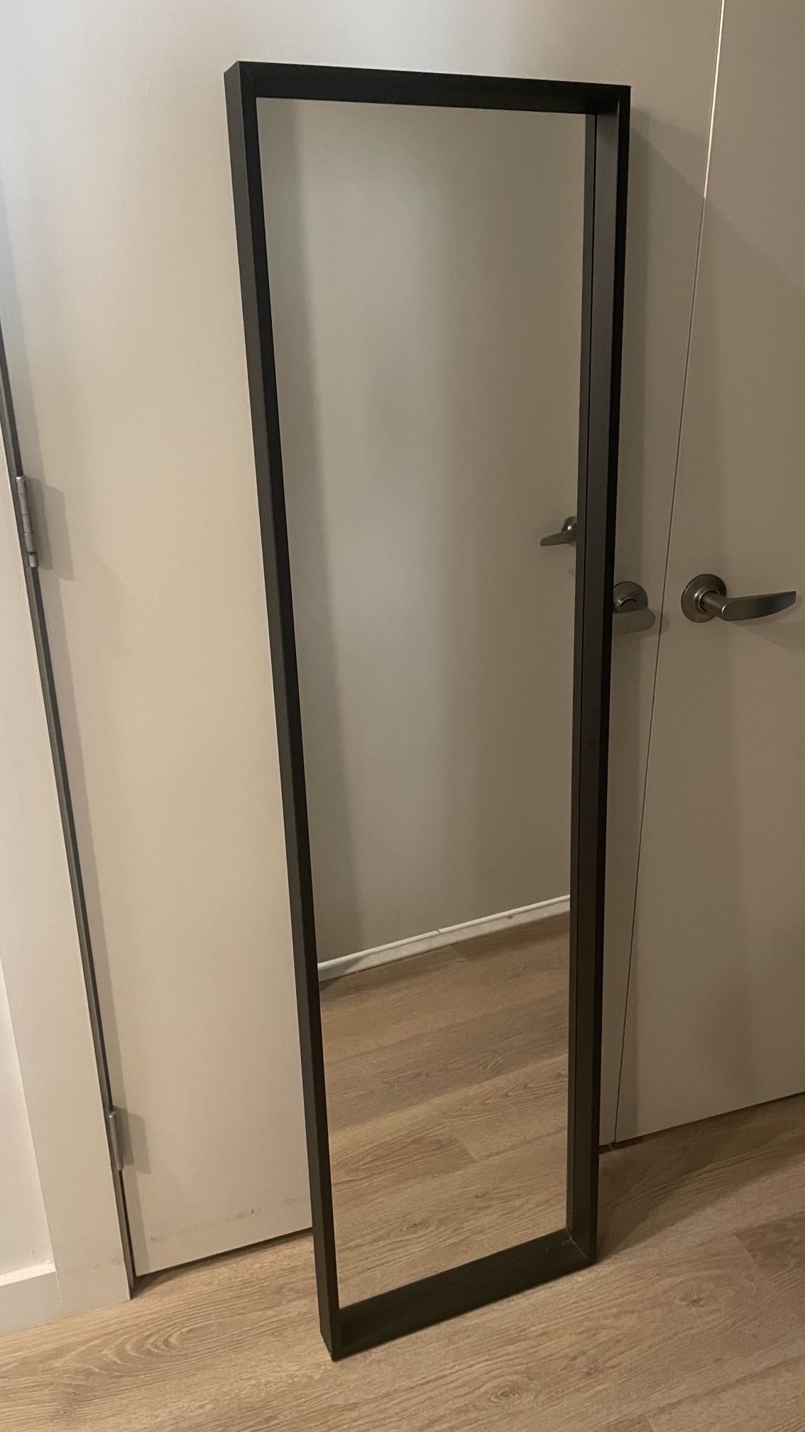 NISSEDAL Mirror, black, 15 3/4x59 "  $35