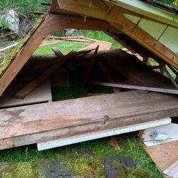 Leftover Shed Wood Roof Boards Etc