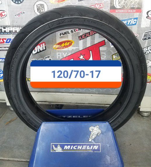 Used Motorcycle Tire 120/70-17 