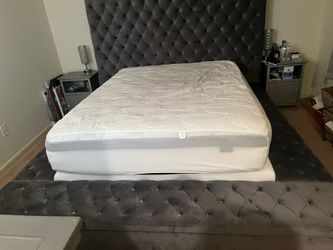 Gray Queen Size Bed Frame Only