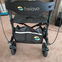 Helavo Stand-up Walker. Aluminum, All-terrain Rubber Tires.