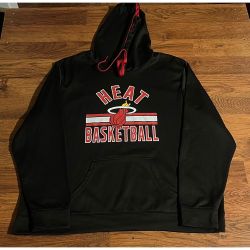 NBA Miami Heat Basketball Hoodie Black Pullover Sweatshirt