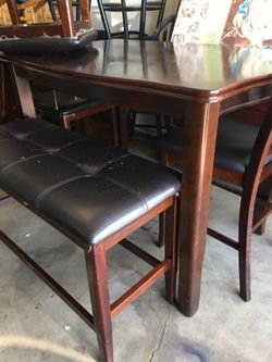 Pubtable 3 chair 1 bench