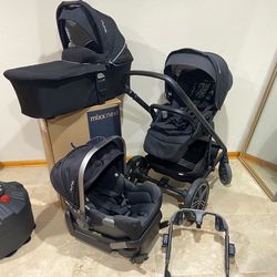 Nuna Mixx Stroller With Car Seat And Bassinet