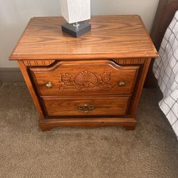2 wood Nightstand 
