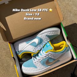 Nike Dunk Low Sb FTC Size 12 