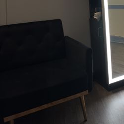 Black Velvet Accent Chair