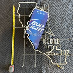 Bud Light Neon Sign – Vintage Beer Wall Decor