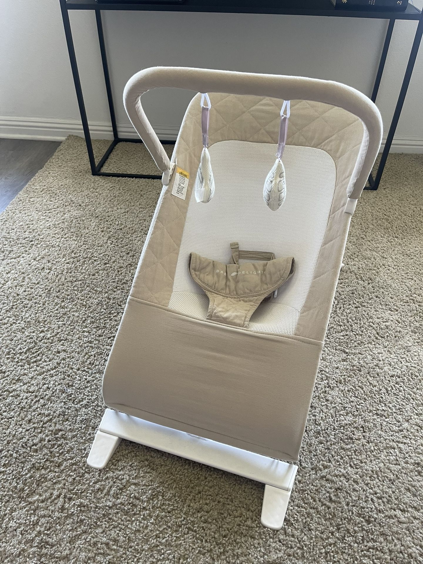Baby Delight Alpine Deluxe Portable Bouncer, Organic Oat