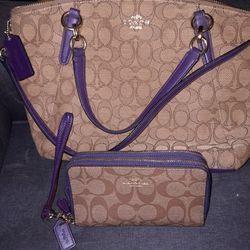Coach Bag with Wallet/Wristlet