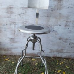$80 For 2  Stainless steel shop chairs