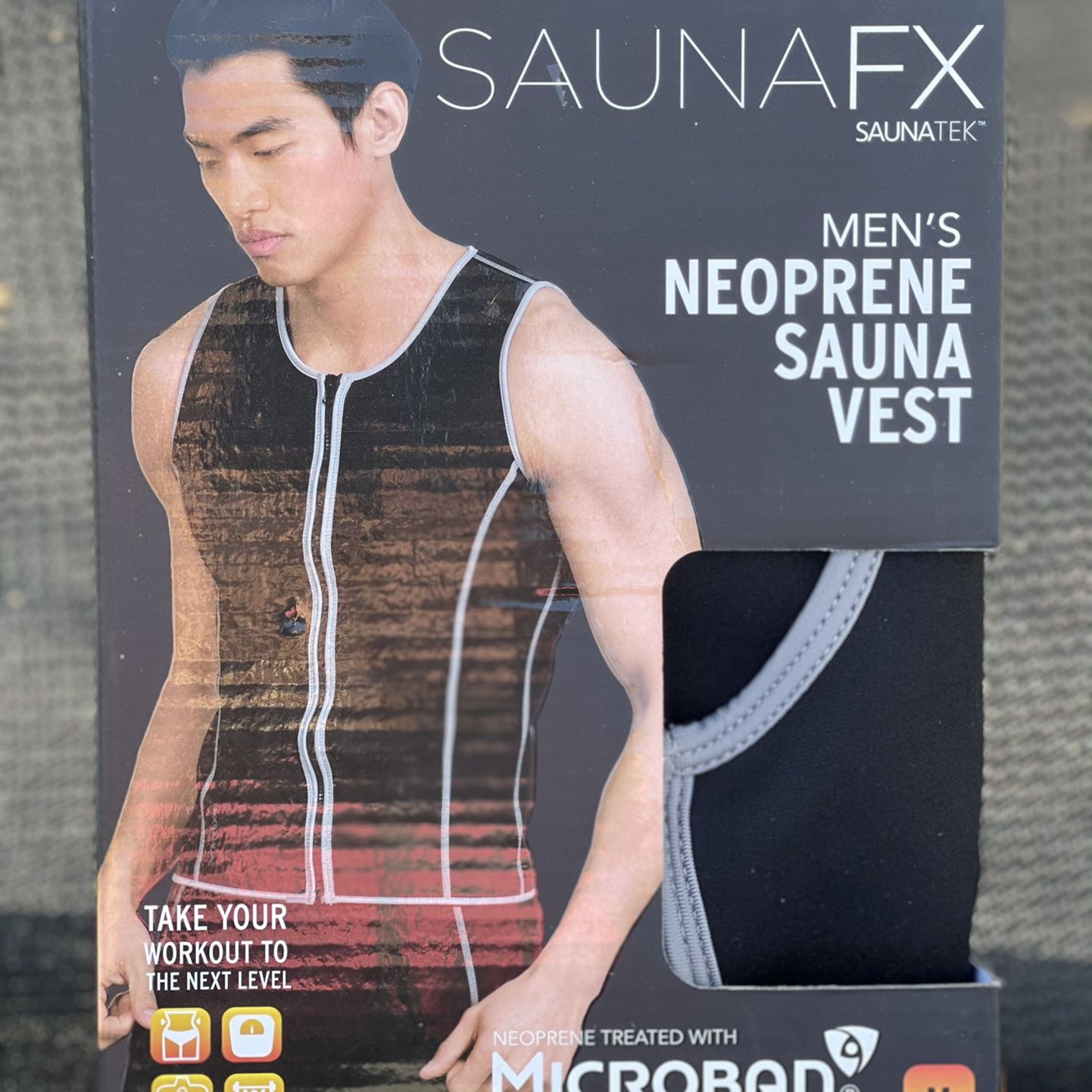 SaunaFX Men's Slimming Neoprene Sauna Vest with Microban