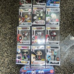 Funkos Pops Marvel, Dc, Anime, Tv Series, With Protected Cases! Negotiateable! Buy 2 Save 5!