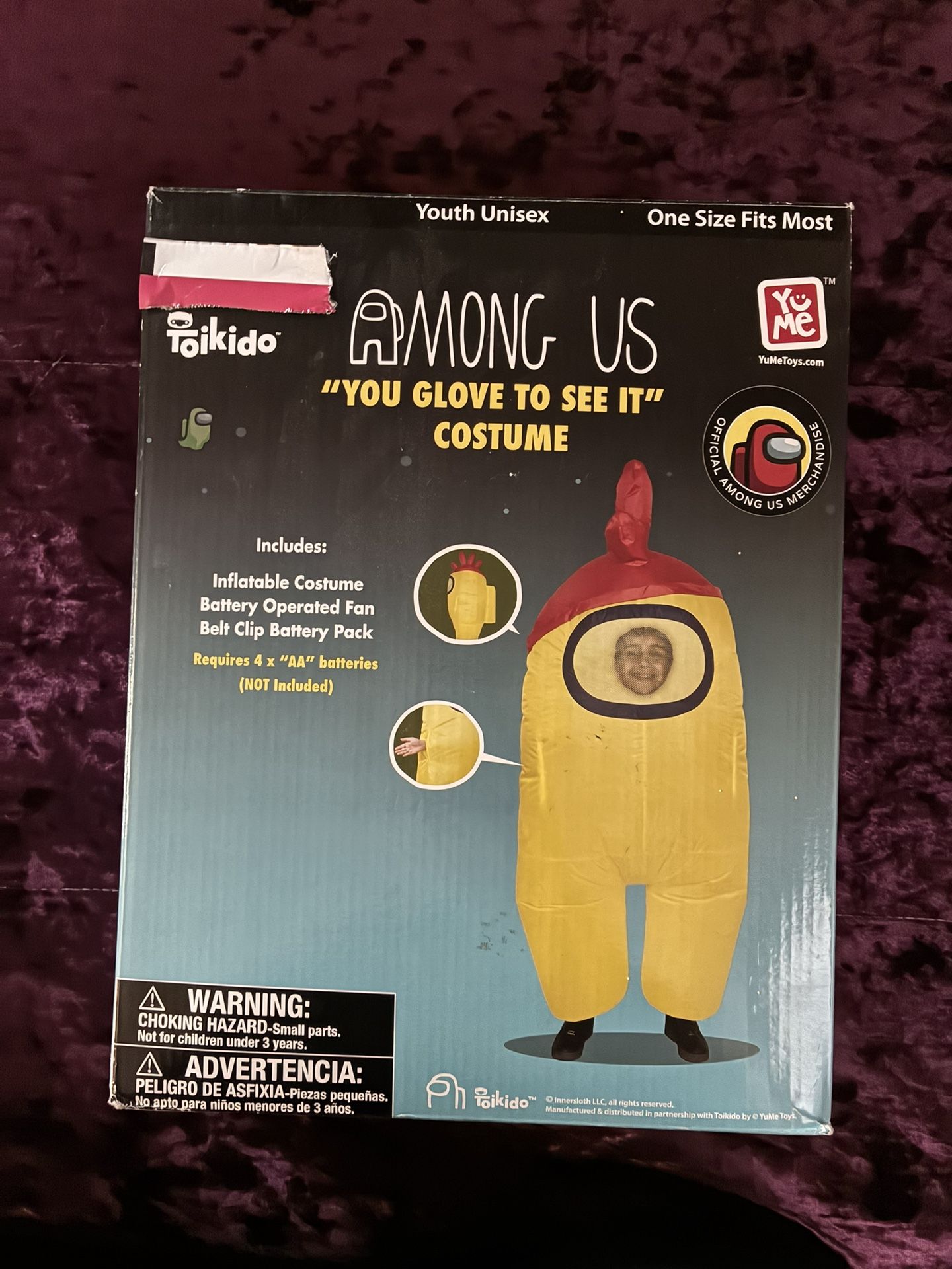 Among Us Glove “chicken”  “You Glove To See It” Blowup Costume 